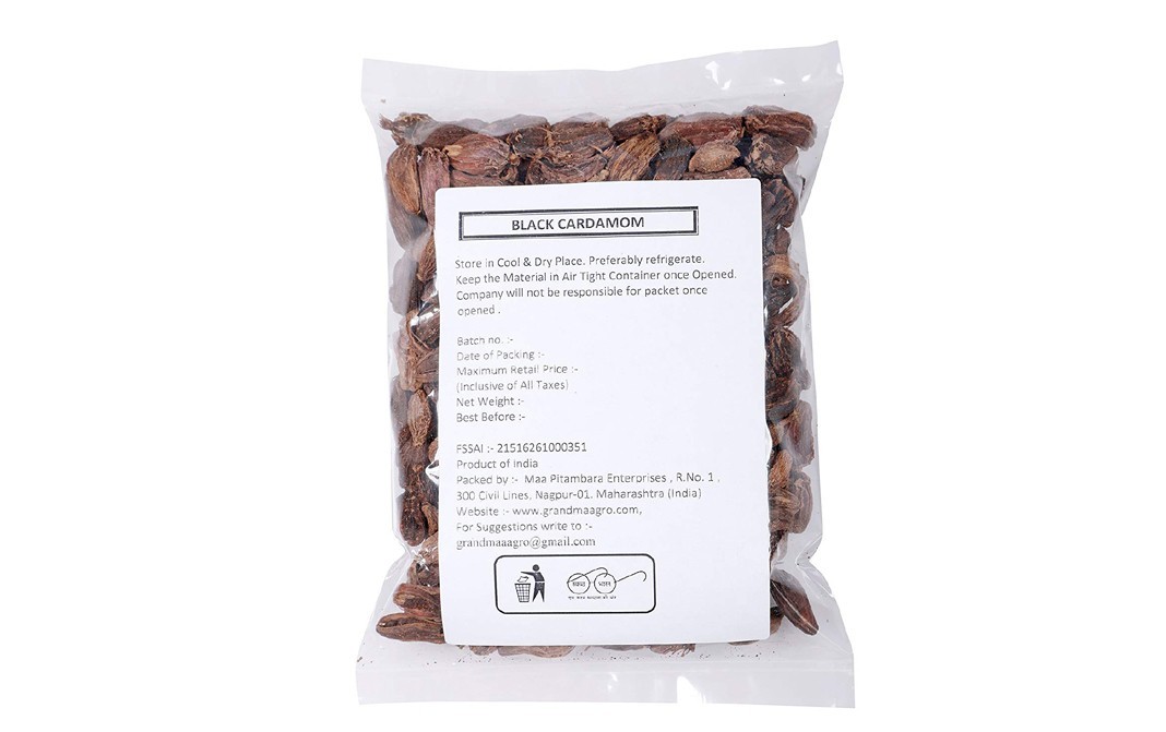 Grandma Agro Black Cardamom    Pack  250 grams